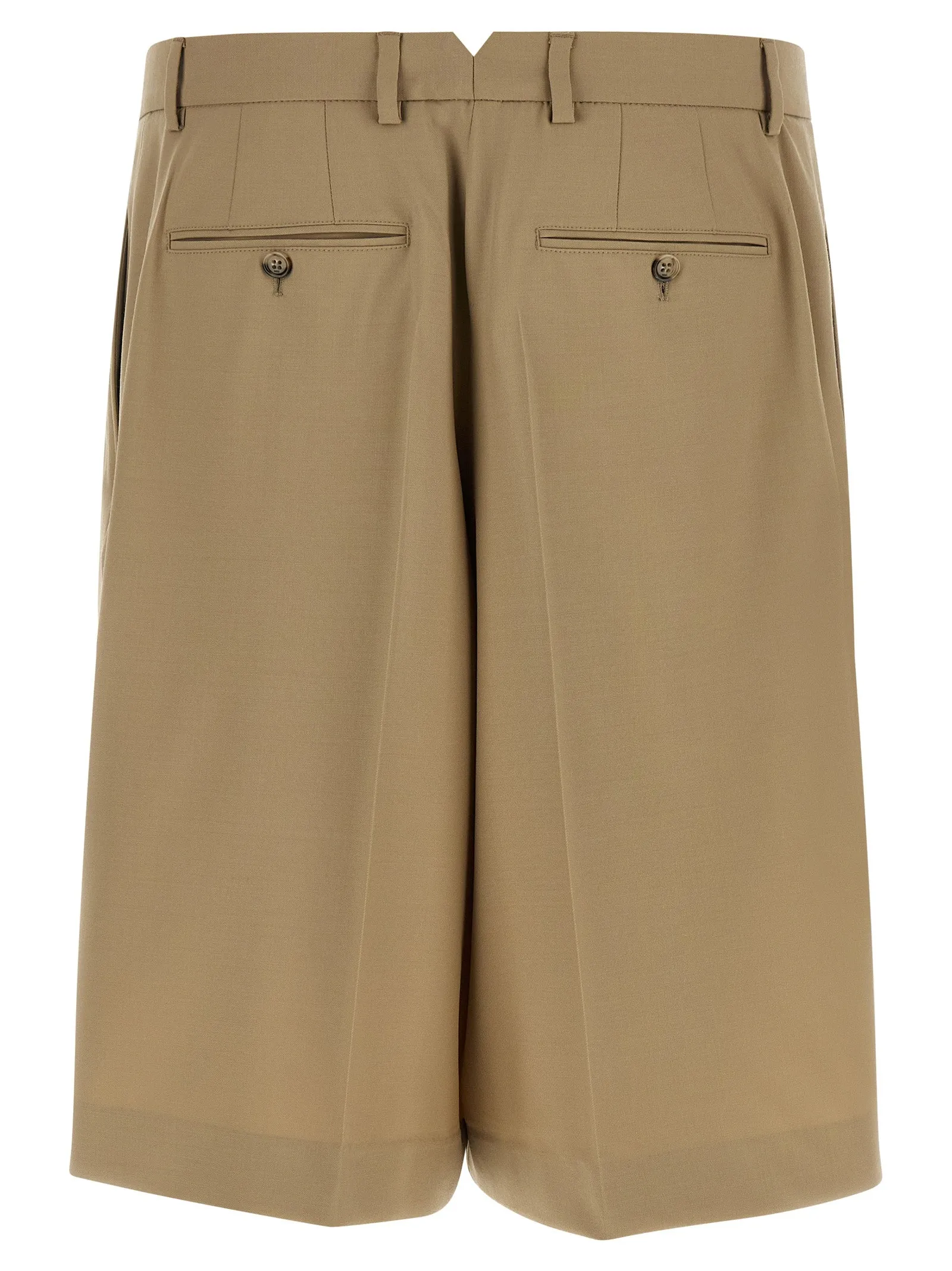 Fresh Wool Bermuda Shorts Bermuda And Short Beige sold by Wanan Luxury product image thumbnail 2