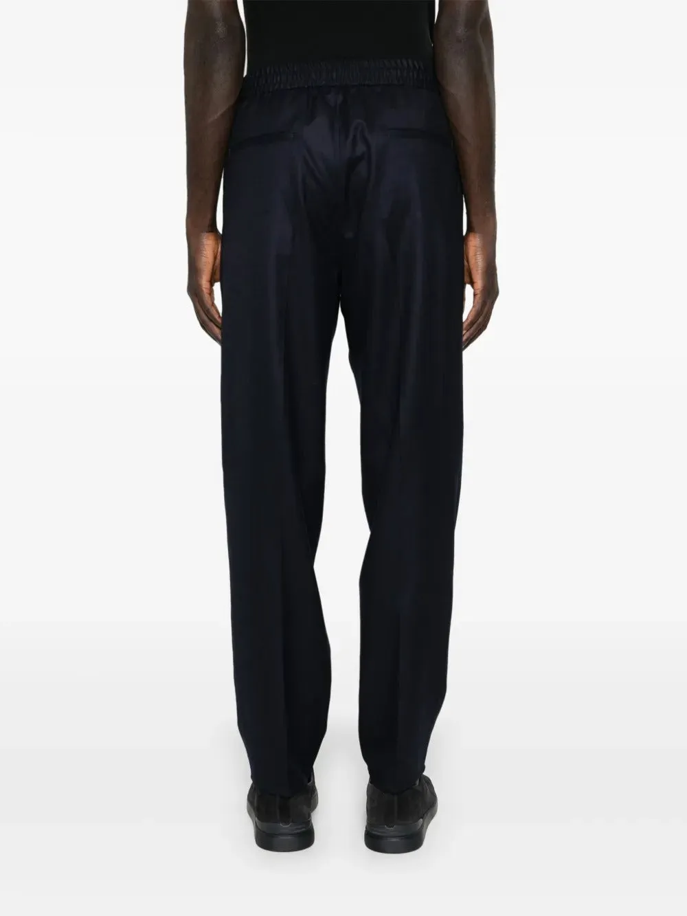 Wool Flannel Leisure Fit Trousers With Drawstring And Double Pleats sold by Wanan Luxury product image thumbnail 4