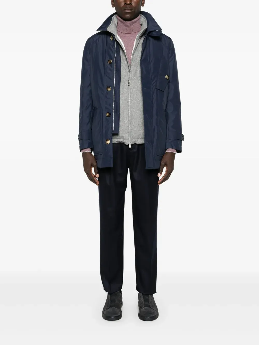Wool Flannel Leisure Fit Trousers With Drawstring And Double Pleats sold by Wanan Luxury product image thumbnail 2