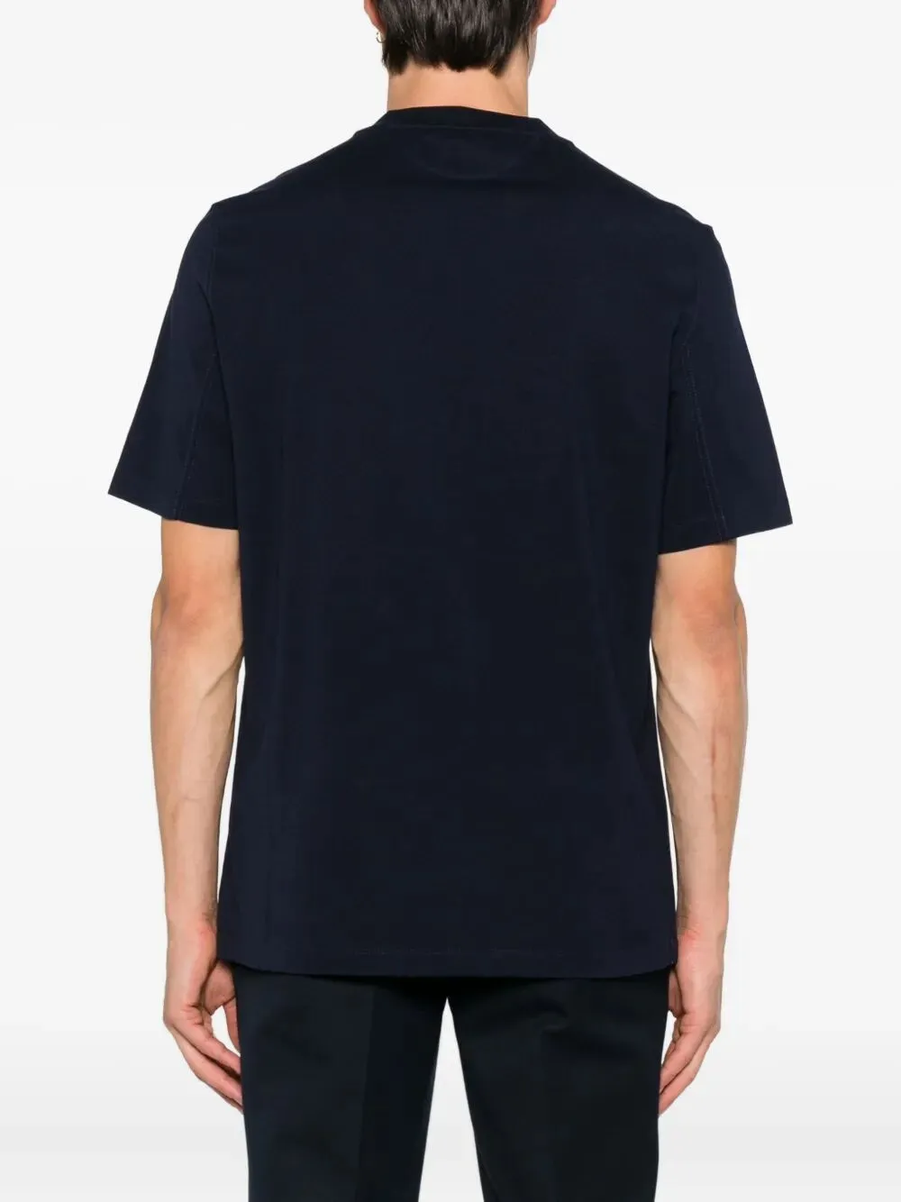 Cotton Jersey Crew Neck T-Shirt With Logo sold by Wanan Luxury product image thumbnail 3