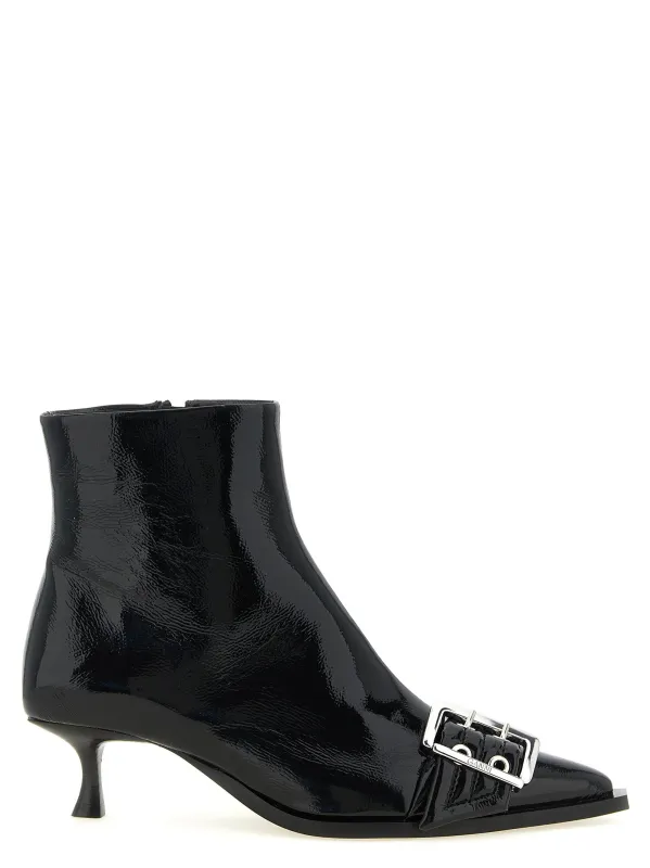 Buckle Boots And Ankle Boots Black made by Ganni