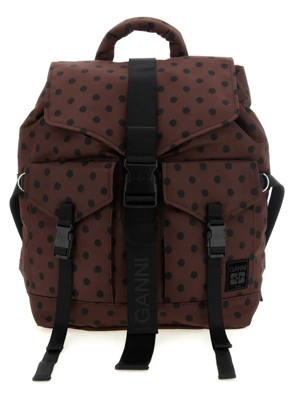 Re-Tech Backpacks & Travels Brown made by Ganni
