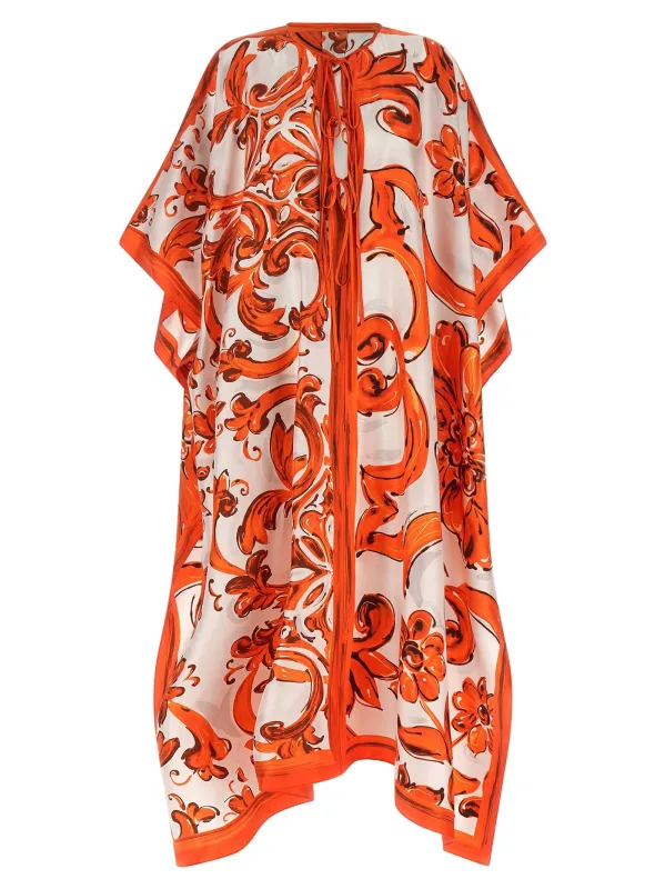 Maiolica Dresses Orange made by Dolce & Gabanna