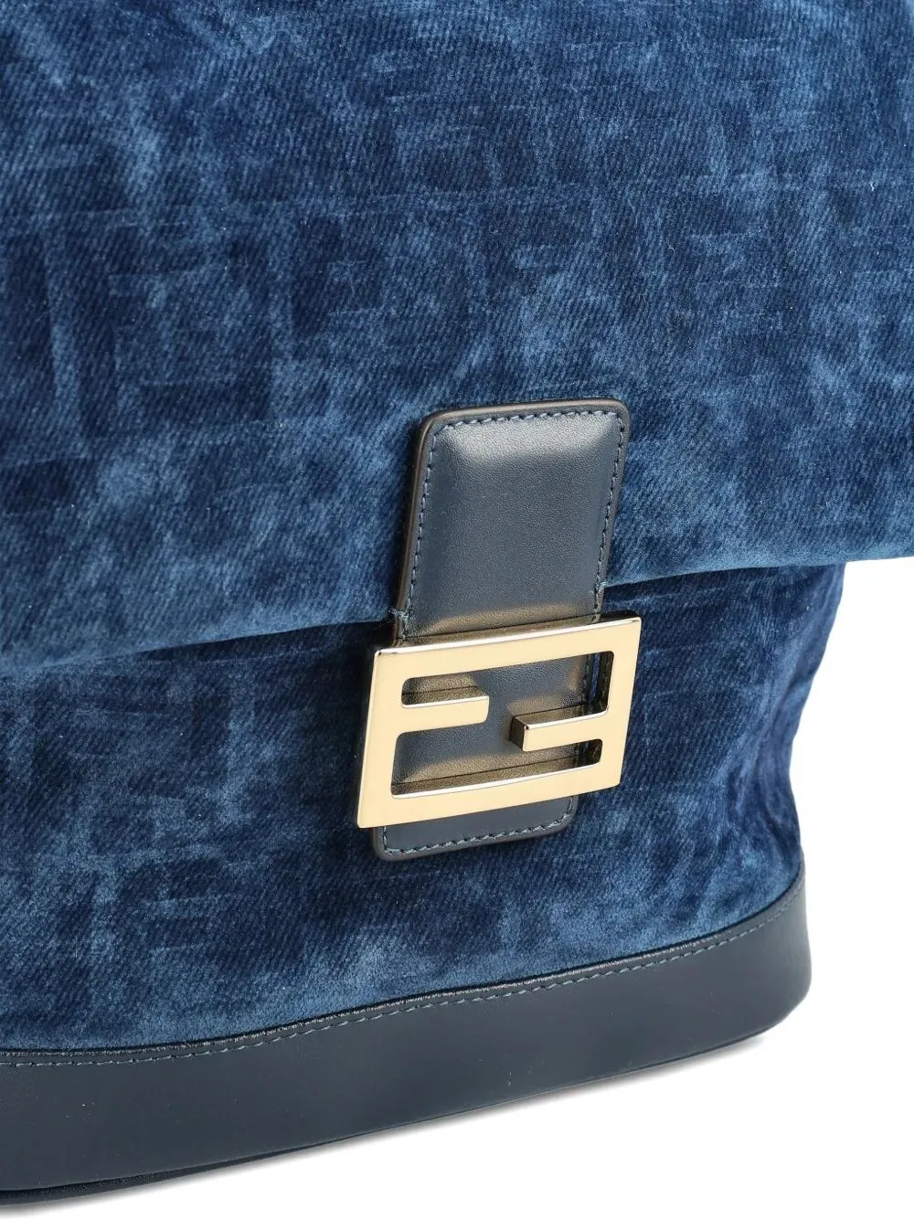 Flocked Ff Denim Backpack sold by Wanan Luxury product image thumbnail 4
