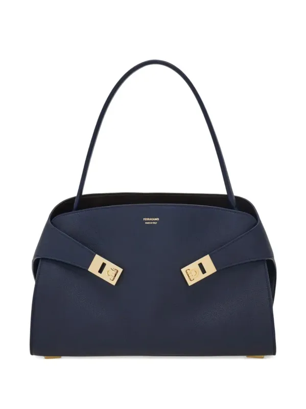 Hug Soft Medium Bicolor Shoulder Bag made by Salvatore Ferragamo