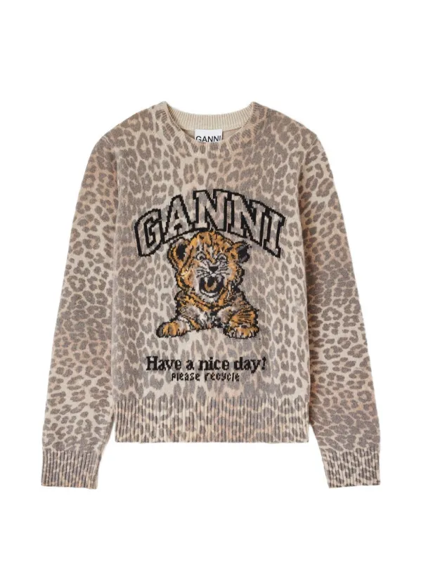 Wool Crewneck Sweater made by Ganni