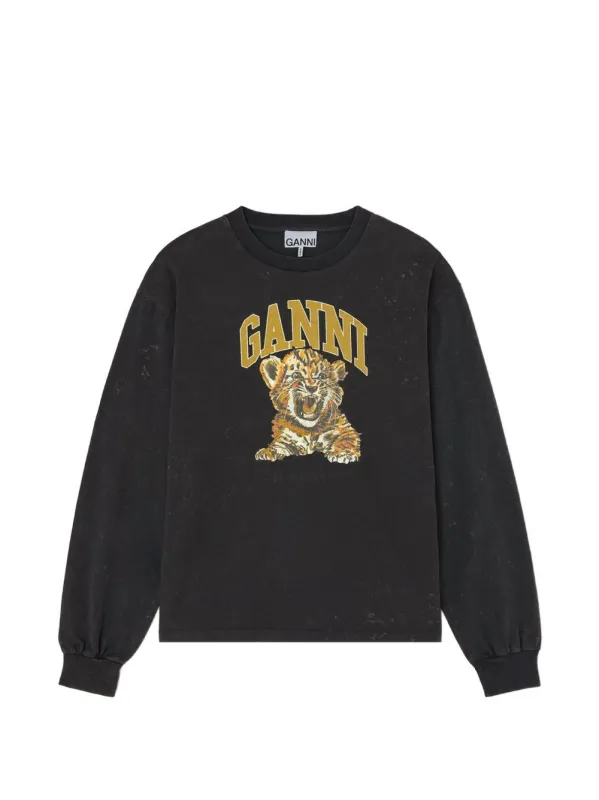 Tiger Crewneck Sweatshirt made by Ganni