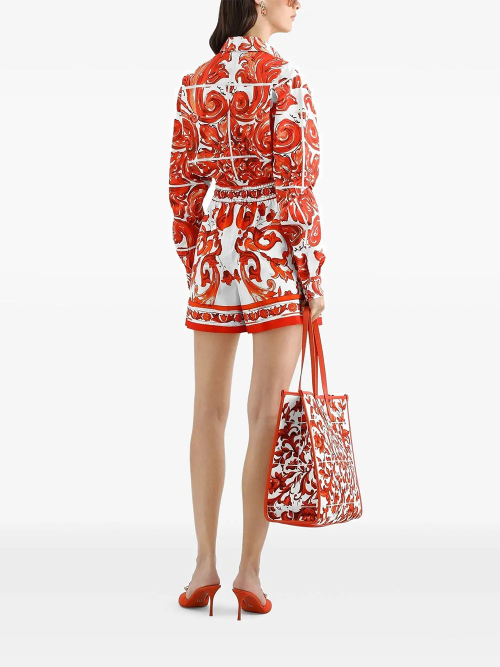 Popeline Shirt With Maiolica Print sold by Wanan Luxury product image thumbnail 5