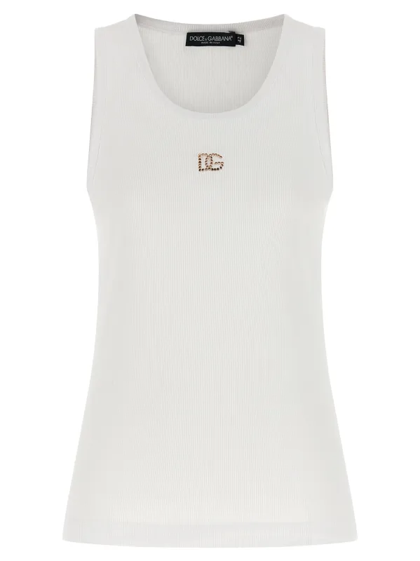 Dg Tops White made by Dolce & Gabanna