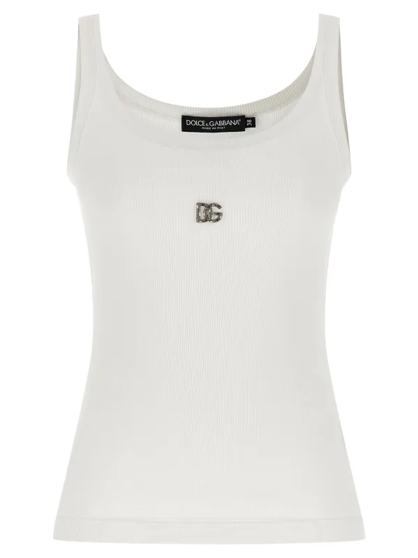 Dg Tops White made by Dolce & Gabanna