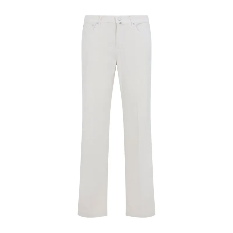 Regular & Straight Leg White made by Kiton