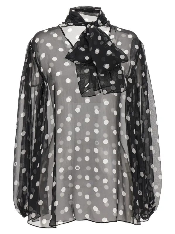 Mambo Shirt And Blouse White/Black made by Dolce & Gabanna