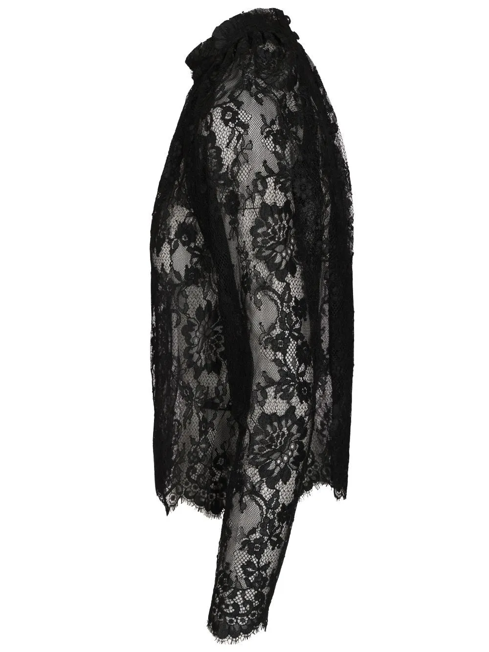 Lace Blouse Tops Black sold by Wanan Luxury product image thumbnail 3