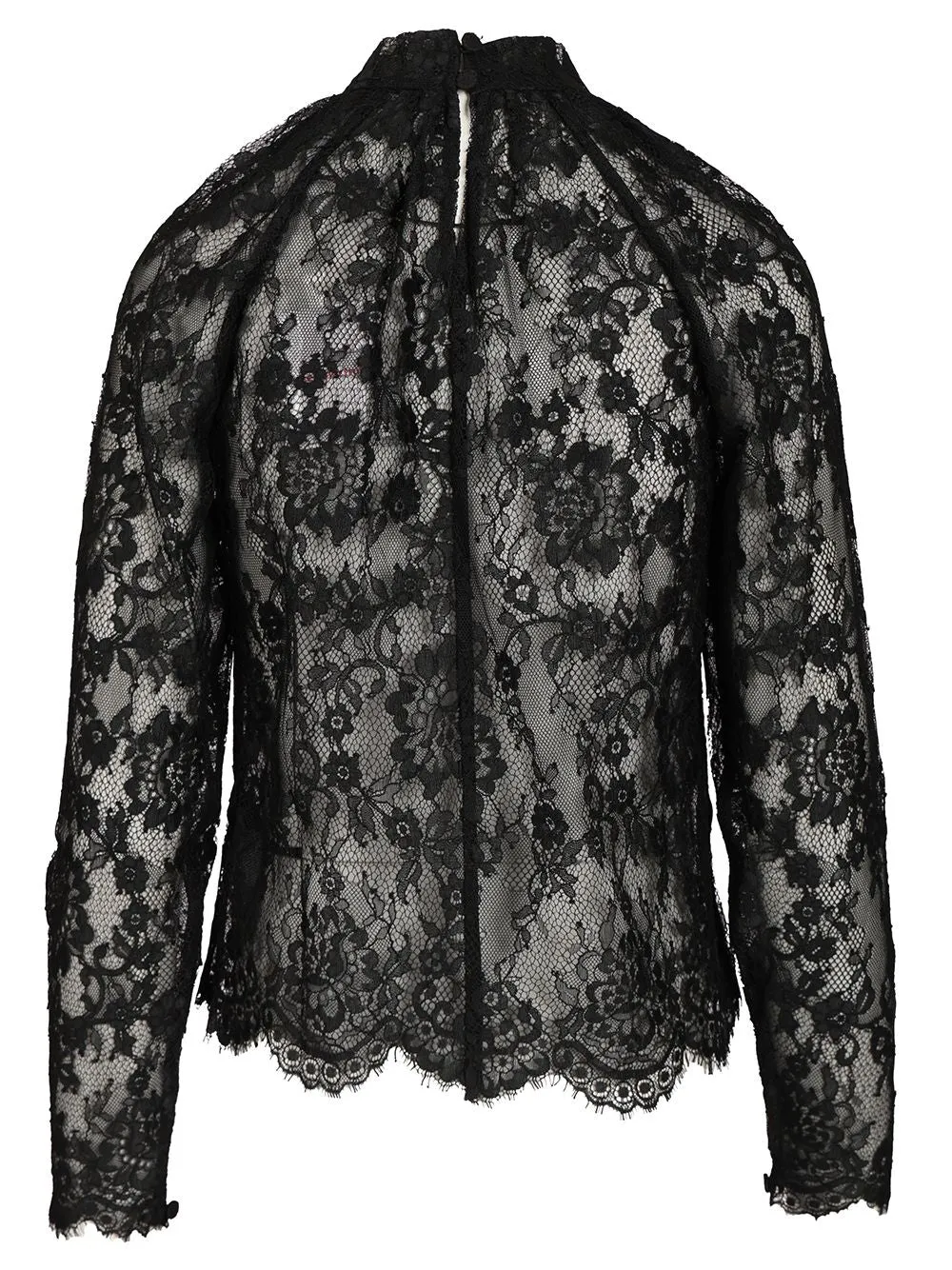 Lace Blouse Tops Black sold by Wanan Luxury product image thumbnail 2