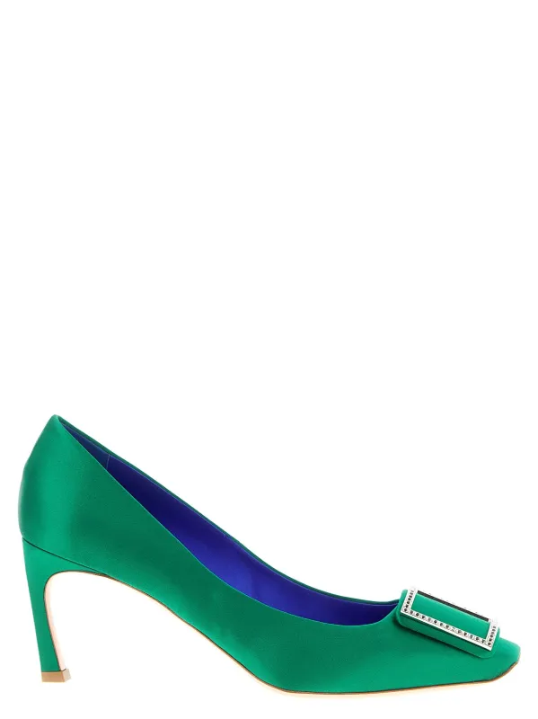 Trompette Pumps Green made by Roger Vivier