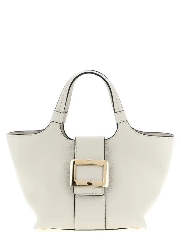 Belle Vivier Tote Bag Gray made by Roger Vivier