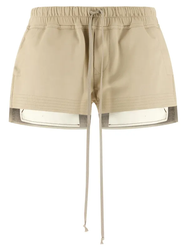 Fog Boxers Bermuda And Short Beige made by Rick Owens