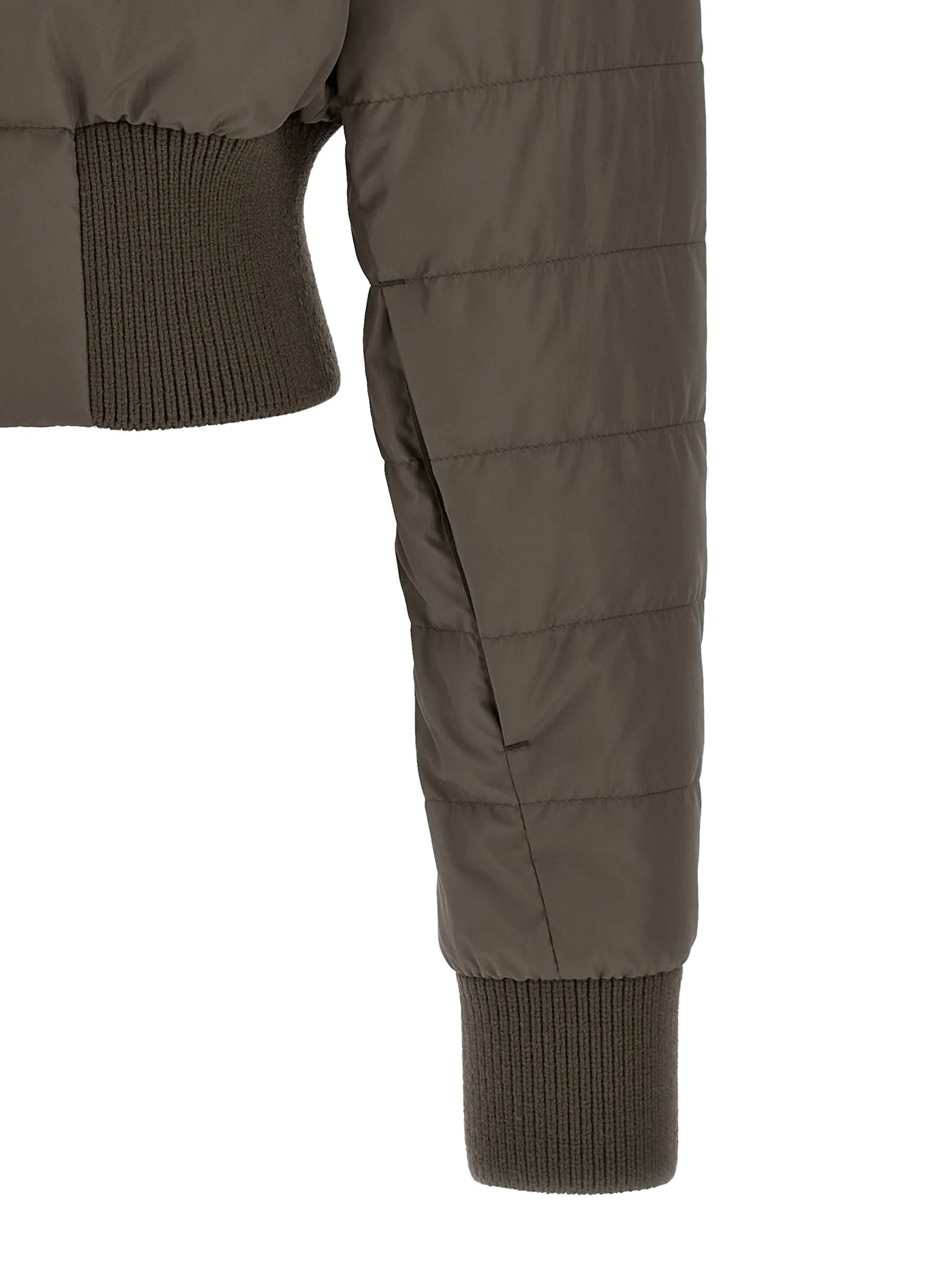 Cropped Puffer Jackets Gray sold by Wanan Luxury product image thumbnail 5