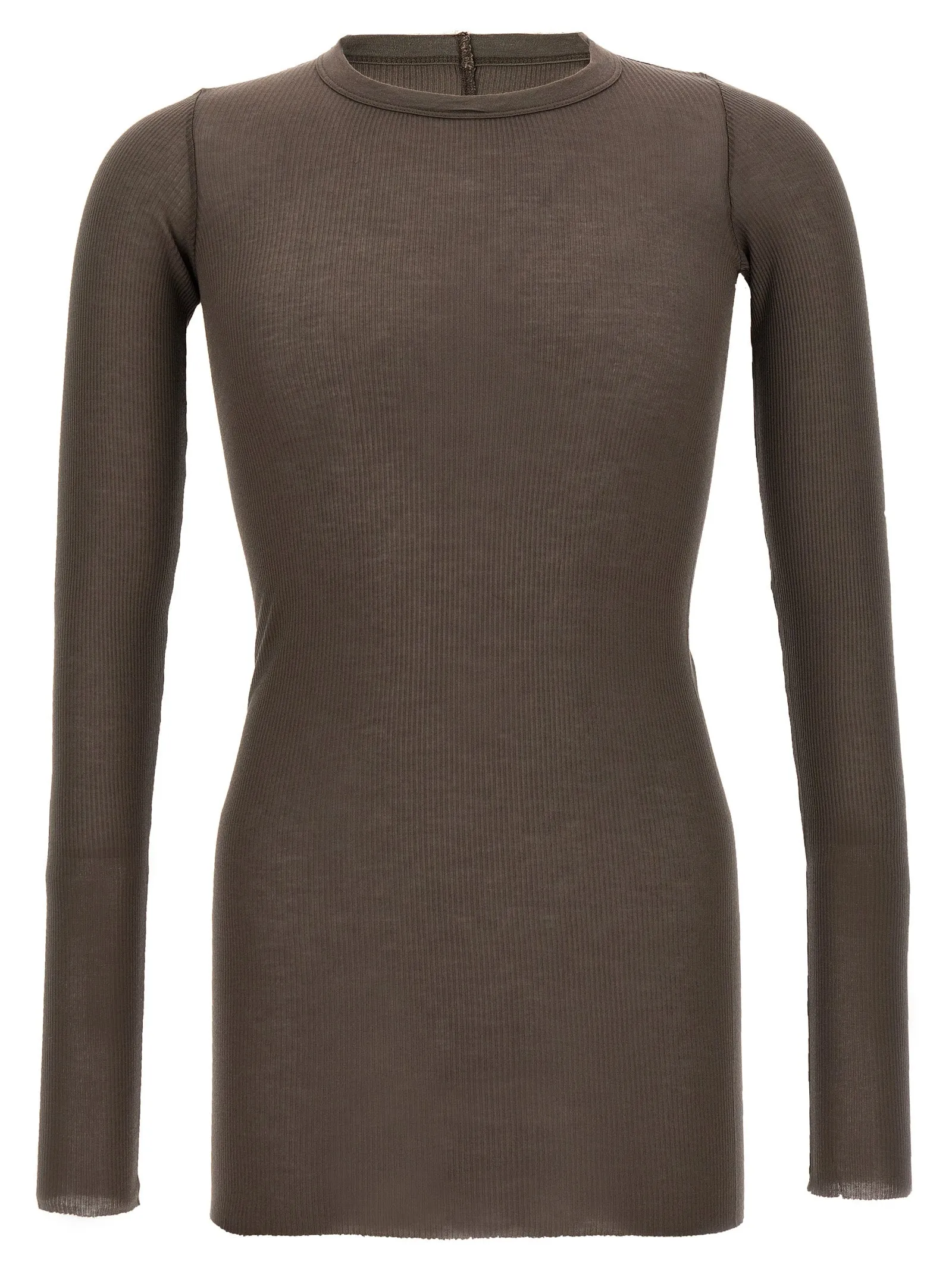Rib Ls T T-Shirt Gray sold by Wanan Luxury