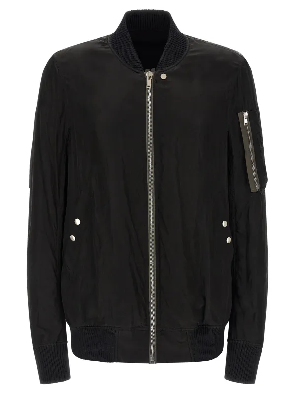 Classic Flight Puffer Jackets Black made by Rick Owens