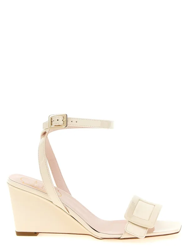 Belle Vivier Wedges White made by Roger Vivier