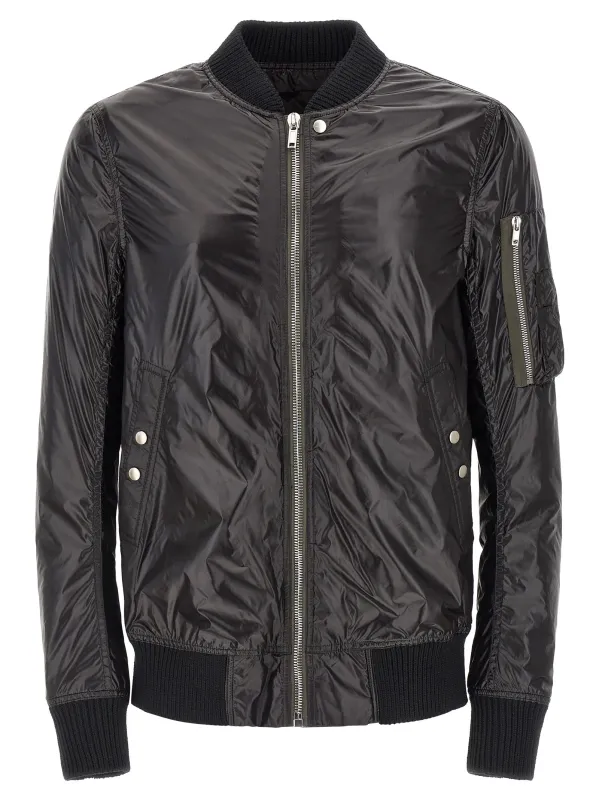 Classic Flight Puffer Jackets Black made by Rick Owens