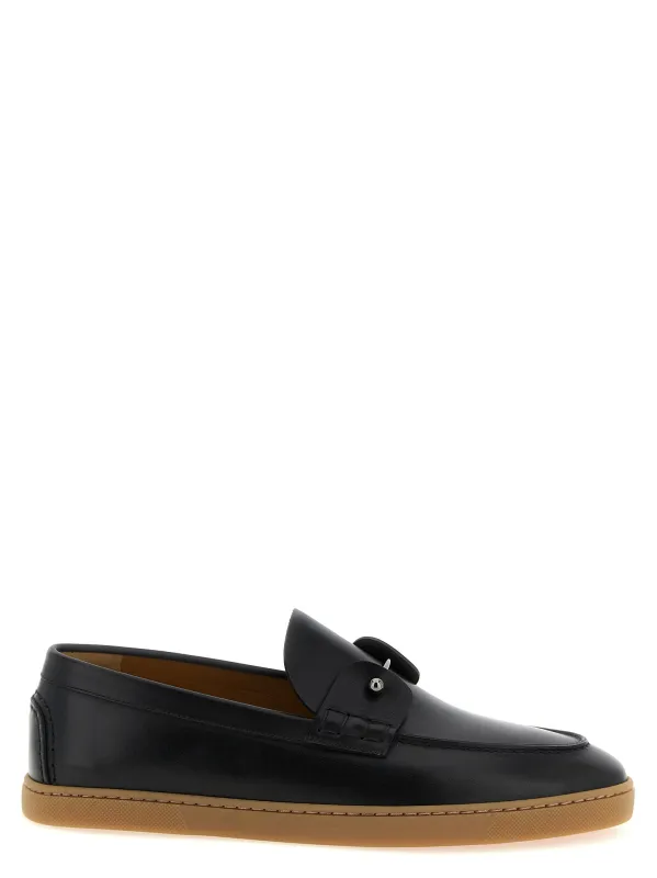 Chambeliboat Loafers Black made by Christian Louboutin