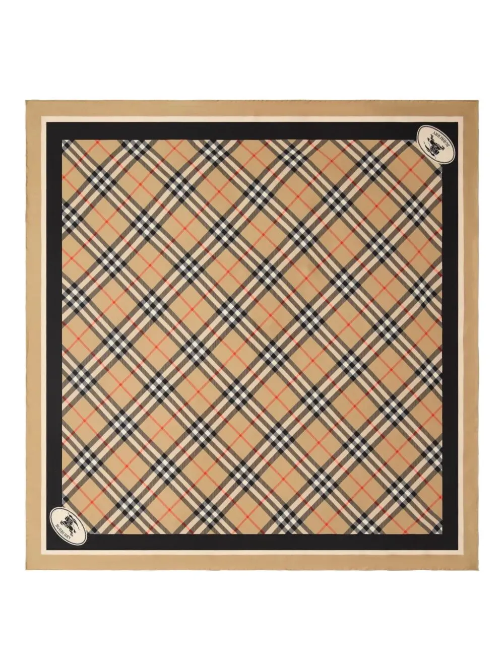 Check Silk Scarf sold by Wanan Luxury