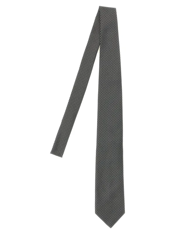 Silk Tie Ties And Papillon Gray made by Tom Ford