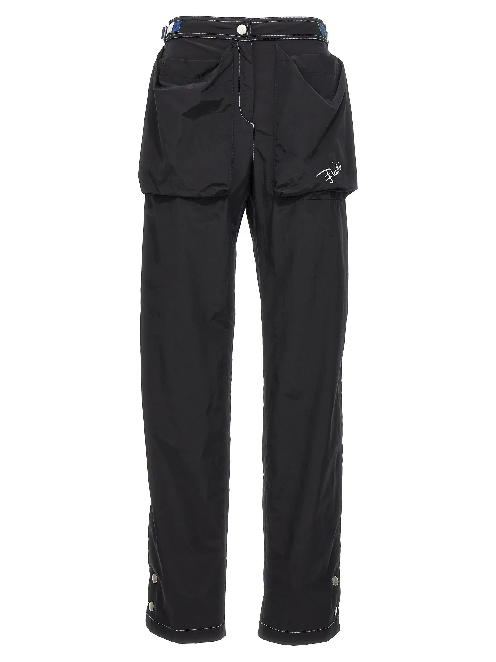 Logo Nylon Pants Black sold by Wanan Luxury
