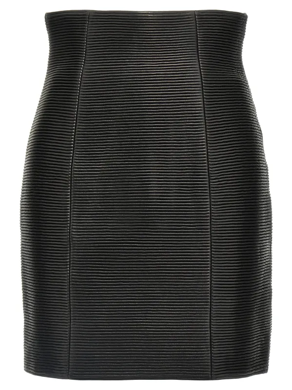 Hw Rolled Skirts Black made by Balmain