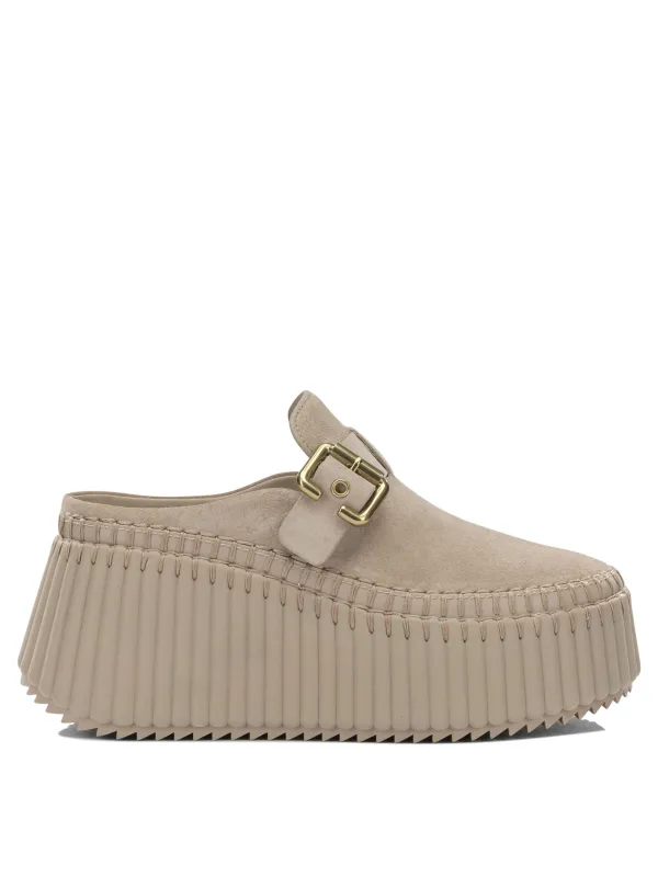 Nama Heeled Shoes Beige made by Chloe