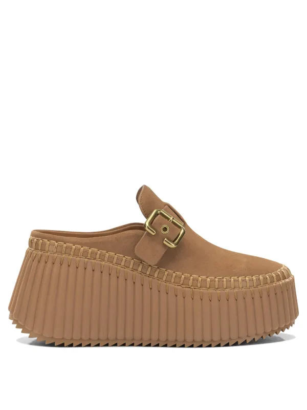 Nama Heeled Shoes Brown made by Chloe