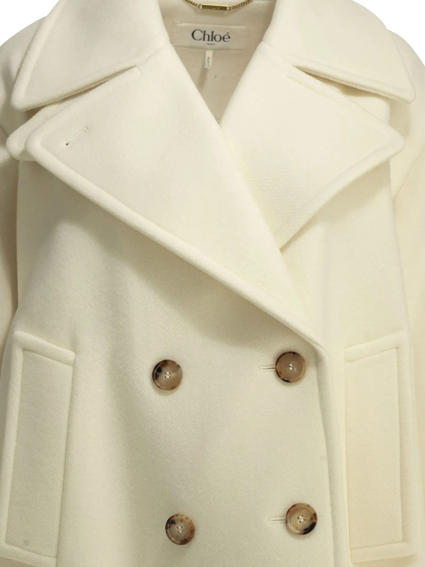 Short Wool Coat Jackets And Coats White sold by Wanan Luxury product image thumbnail 3