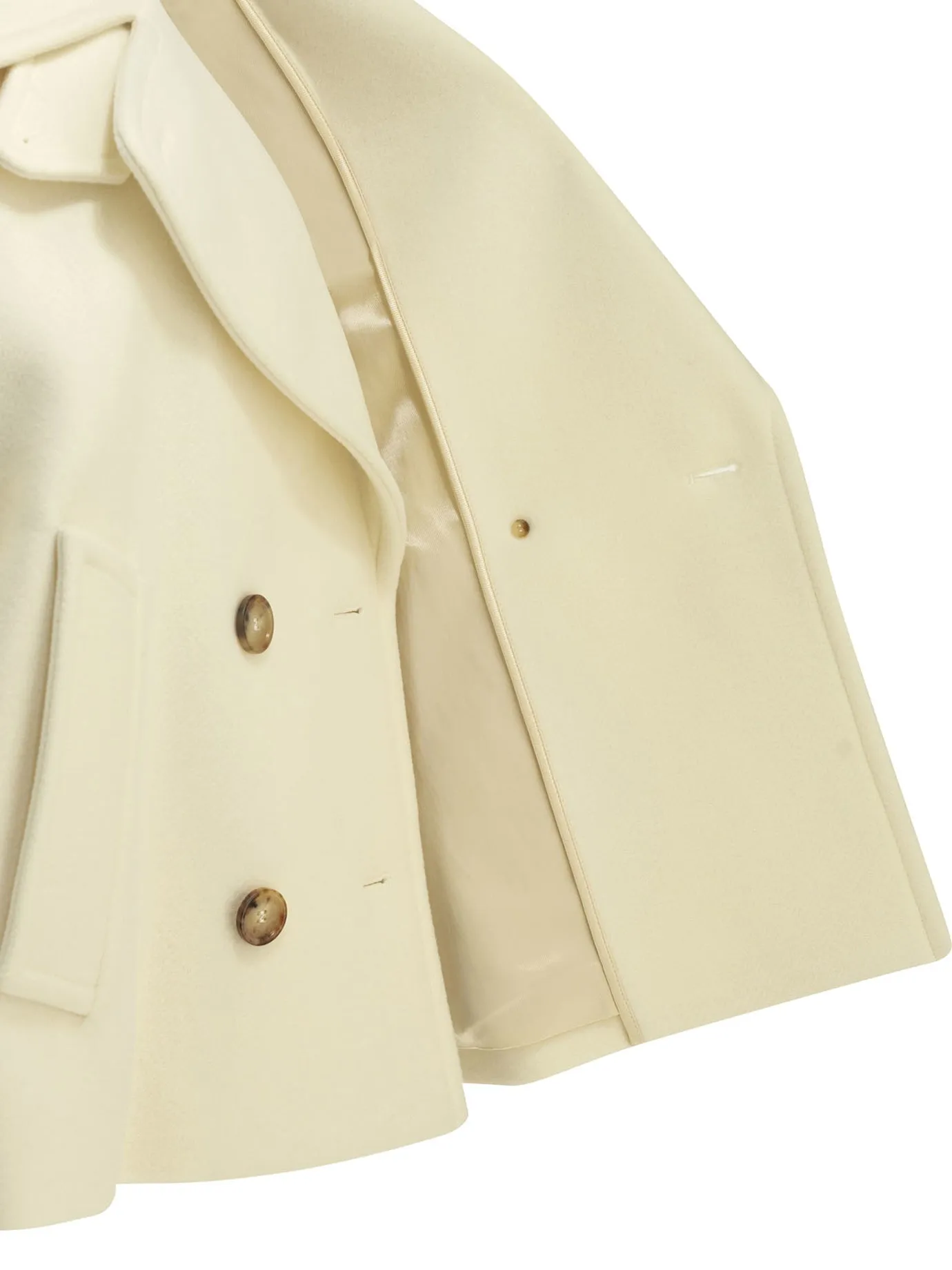 Short Wool Coat Jackets And Coats White sold by Wanan Luxury product image thumbnail 4