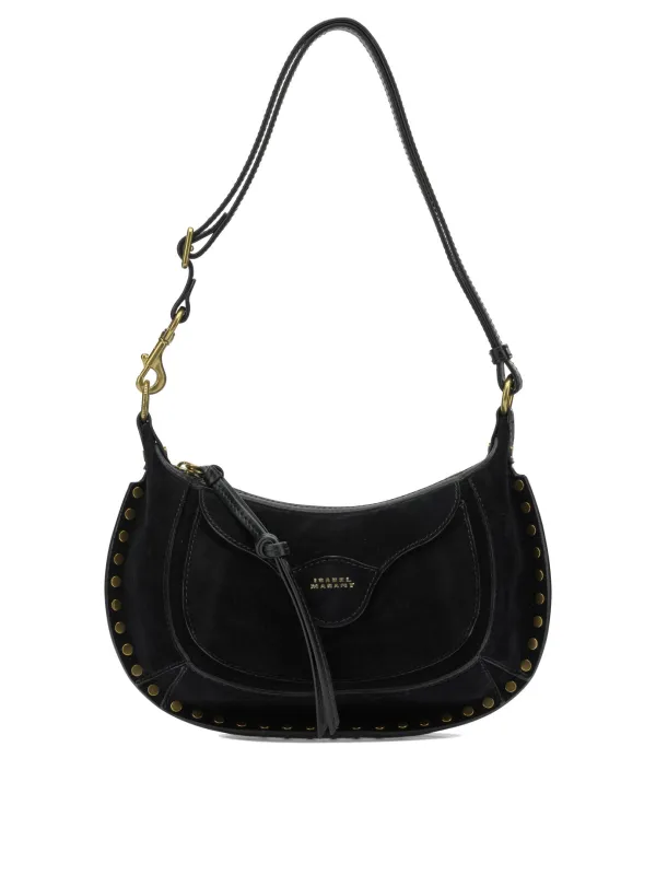 Moon Pocket Shoulder Bags Black made by Isabel Marant