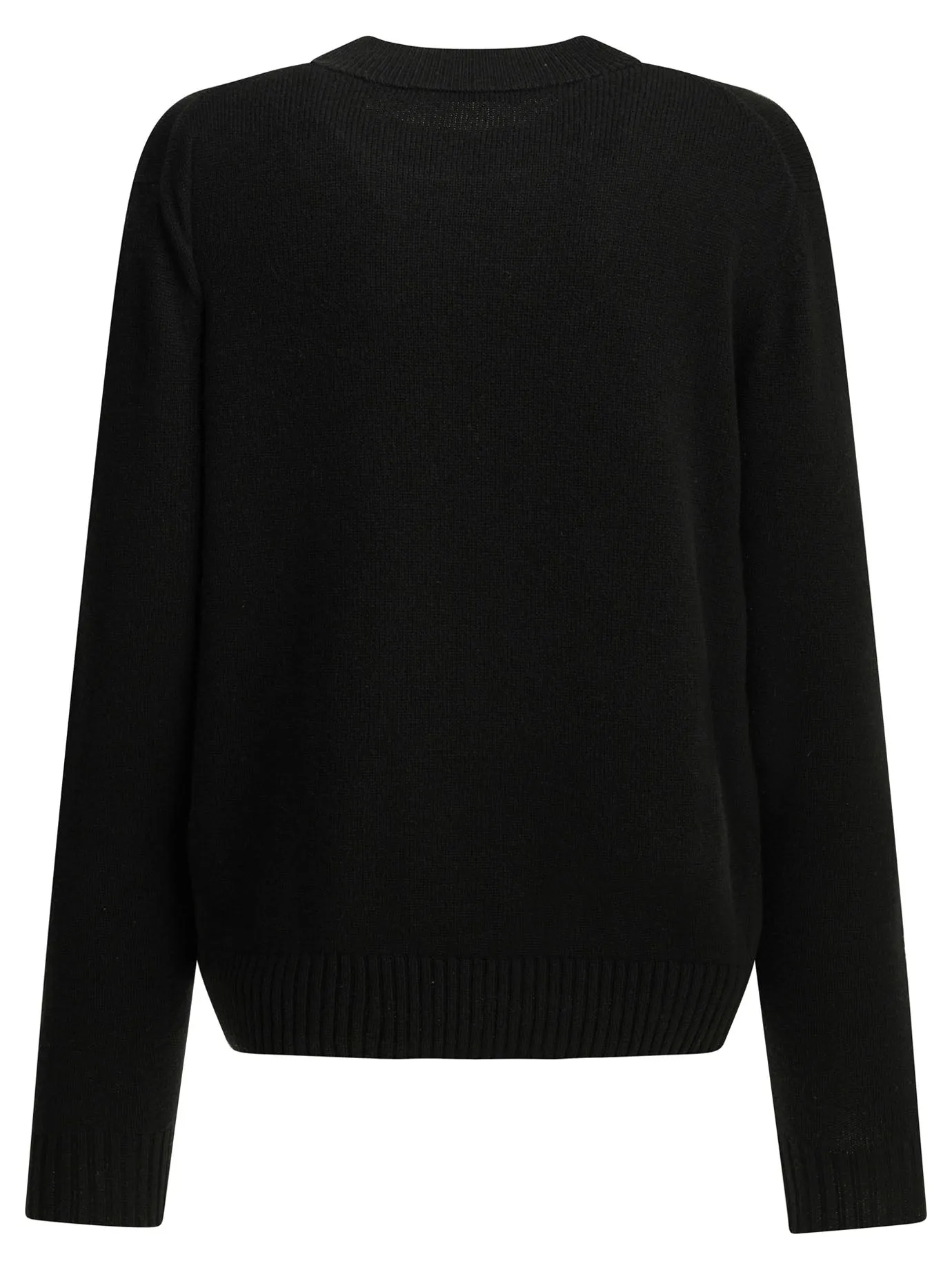 Crew-Neck Sweater With Logo Knitwear Black sold by Wanan Luxury product image thumbnail 2