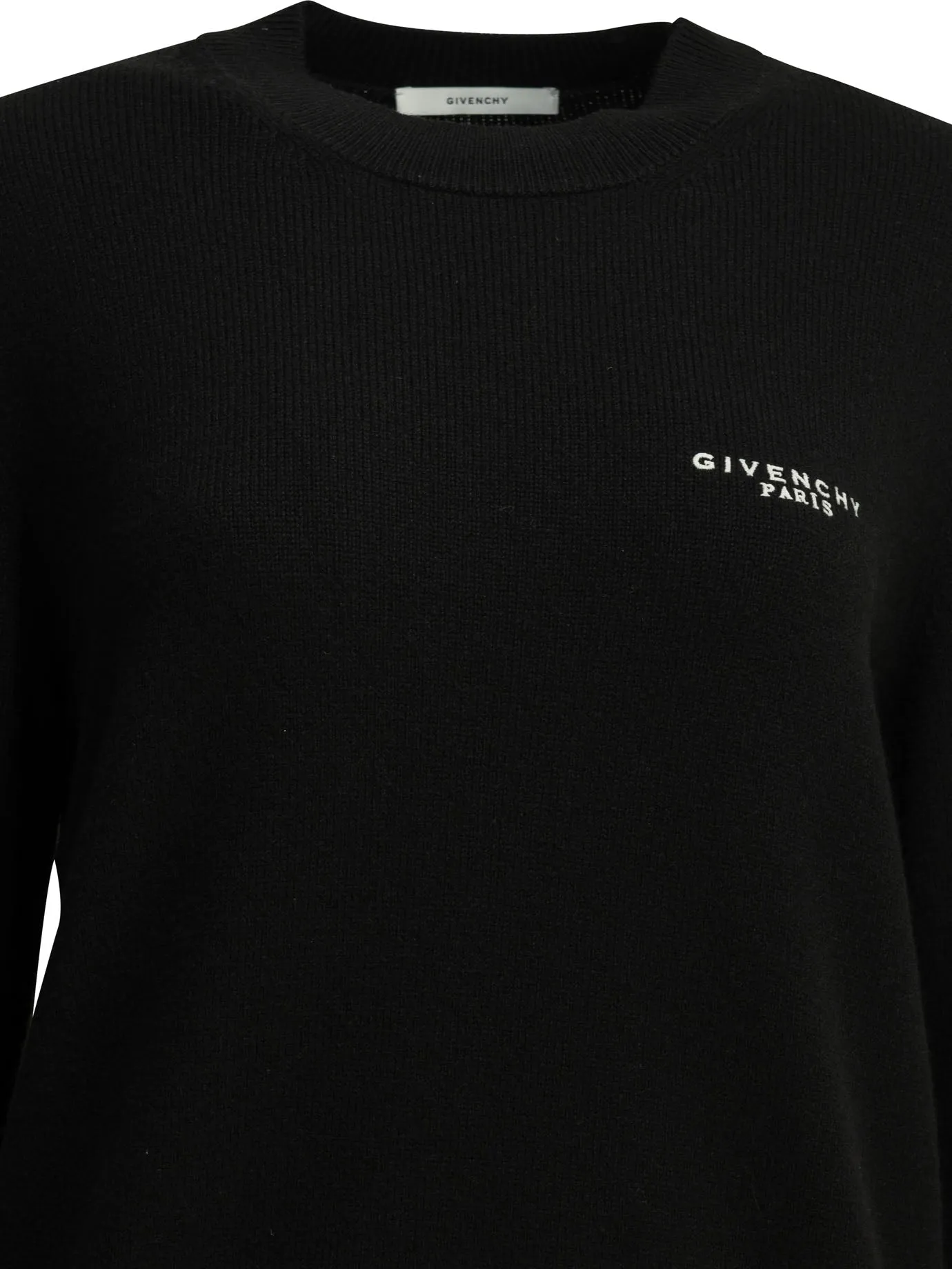 Crew-Neck Sweater With Logo Knitwear Black sold by Wanan Luxury product image thumbnail 3