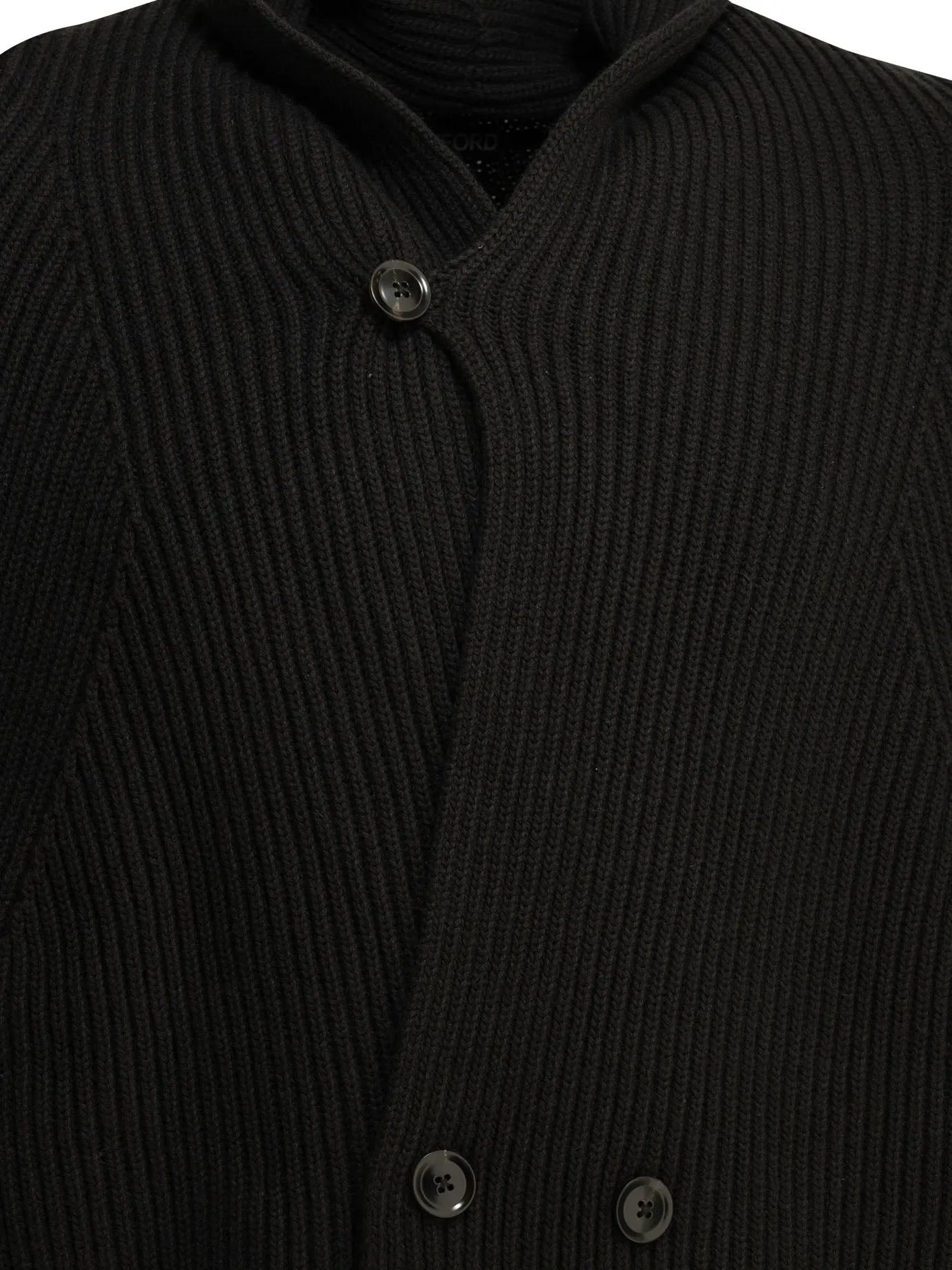 Double-Breasted Cashmere Cardigan Knitwear Grey sold by Wanan Luxury product image thumbnail 3