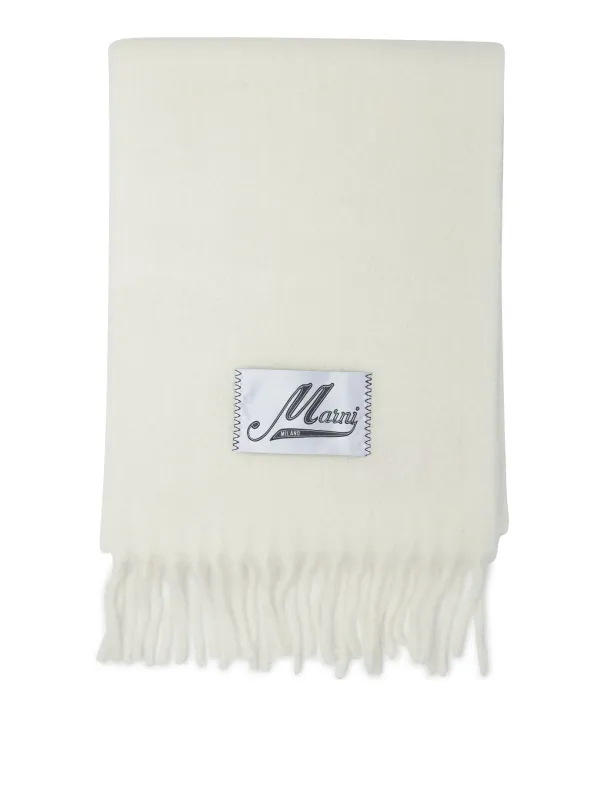 Alpaca Scarf Sciarpe & Foulard White made by Marni