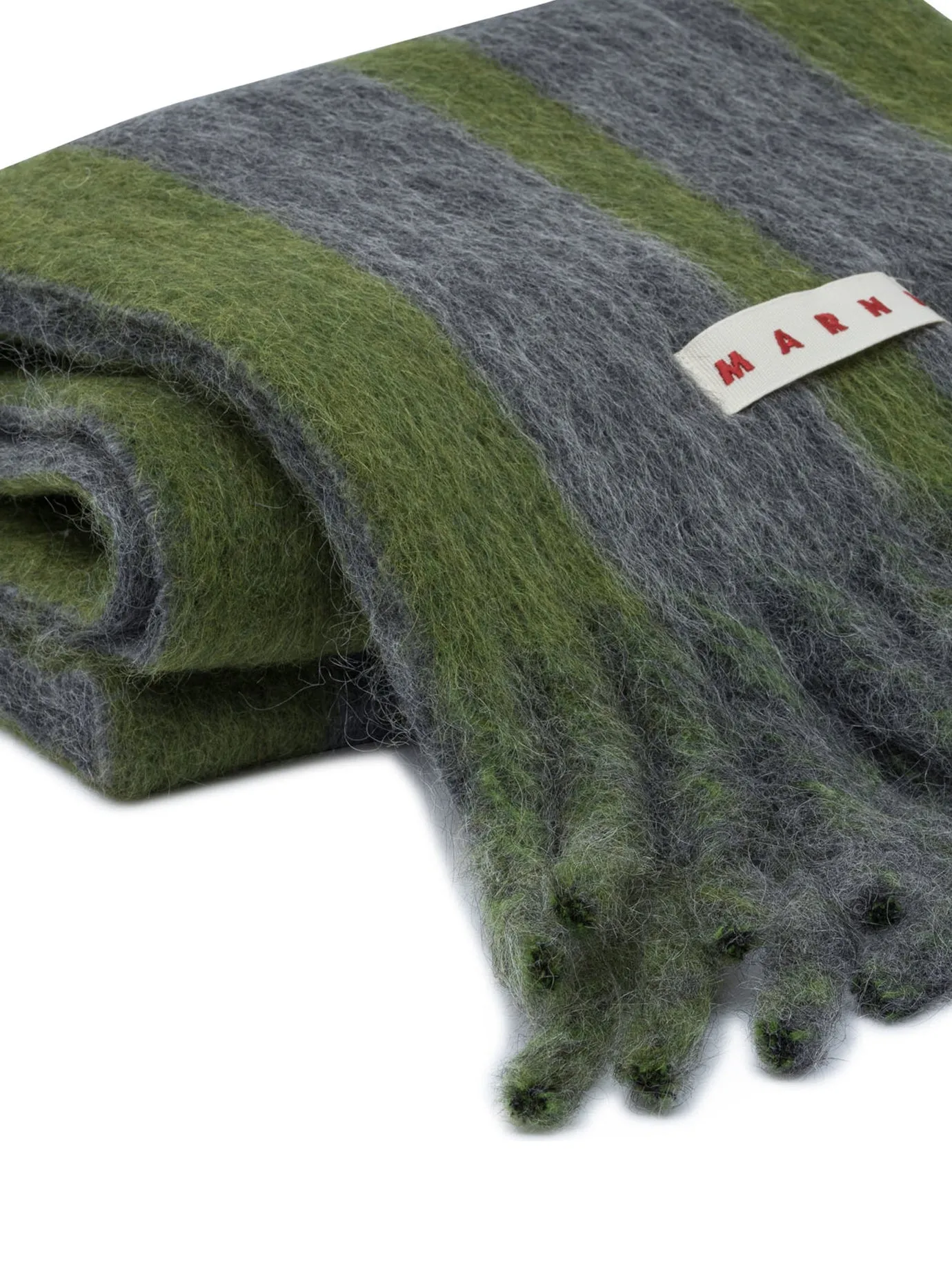 Wool And Mohair Scarf Sciarpe & Foulard Grey sold by Wanan Luxury product image thumbnail 2