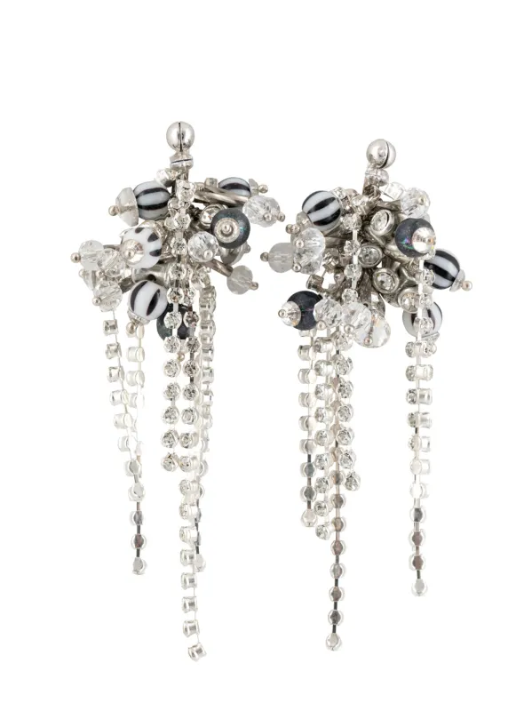 Handmade Embellished Pin Earrings made by Dries Van Noten