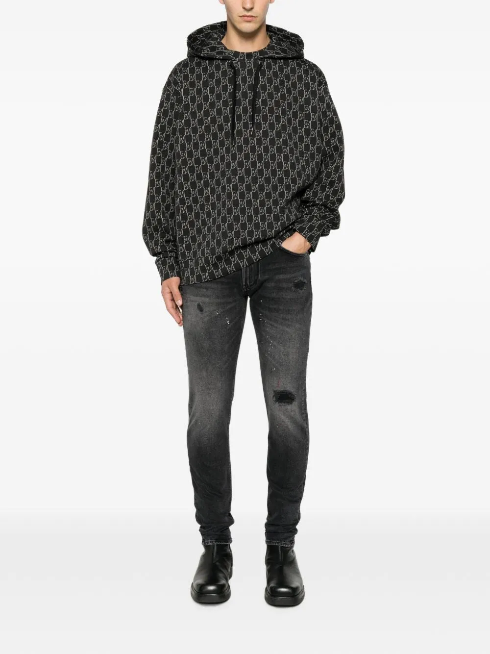 Printed Cotton Hoodie sold by Wanan Luxury product image thumbnail 3