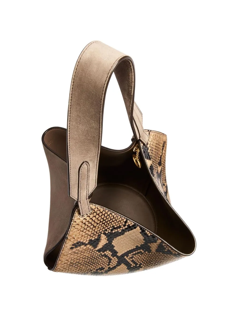 Lotus Mini Leather Bucket Bag sold by Wanan Luxury product image thumbnail 4