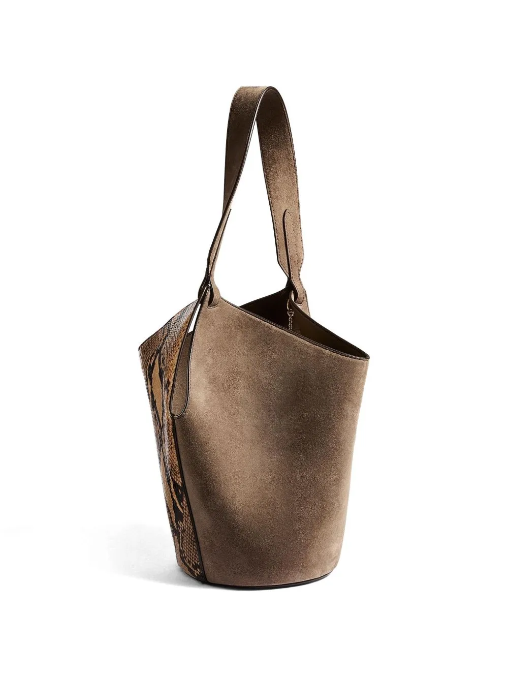 Lotus Mini Leather Bucket Bag sold by Wanan Luxury product image thumbnail 2
