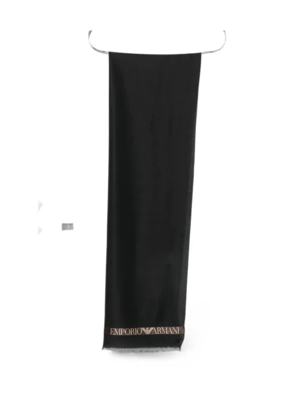 Logo Wool Blend Scarf made by Emporio Armani