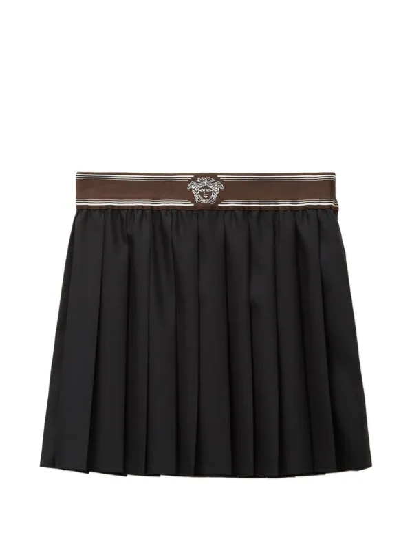 Pleated Wool Skirt made by Versace