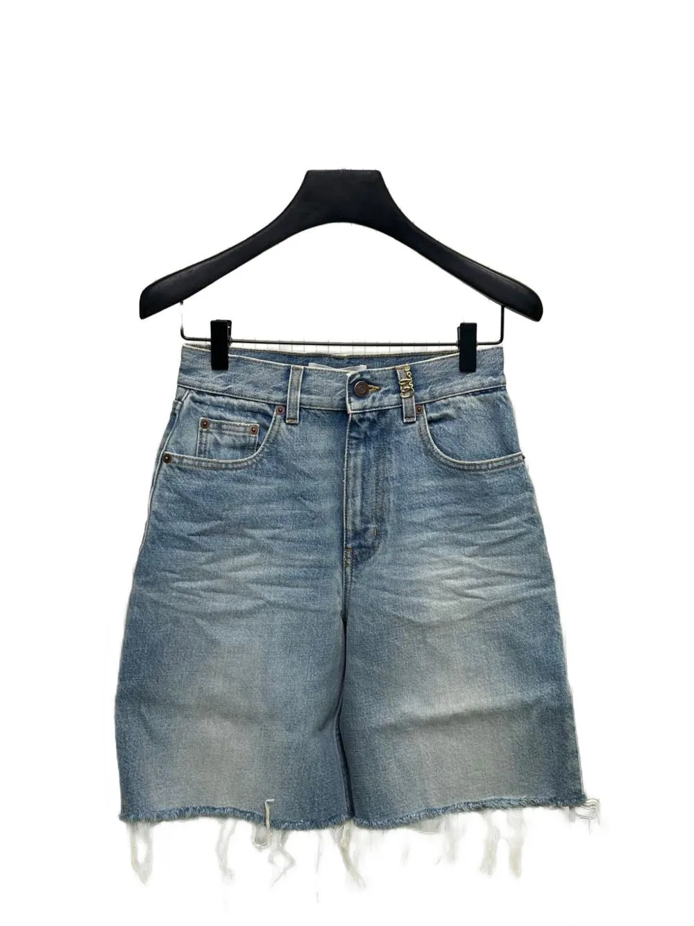 Denim Bermuda Shorts sold by Wanan Luxury product image thumbnail 2