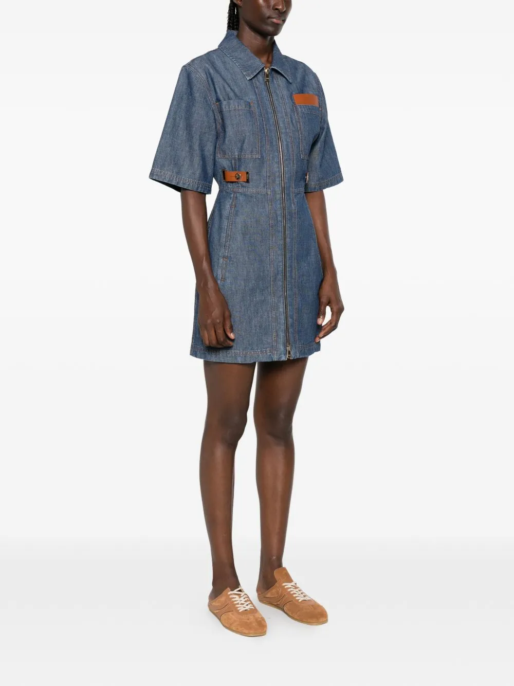 Denim Short Dress sold by Wanan Luxury product image thumbnail 3