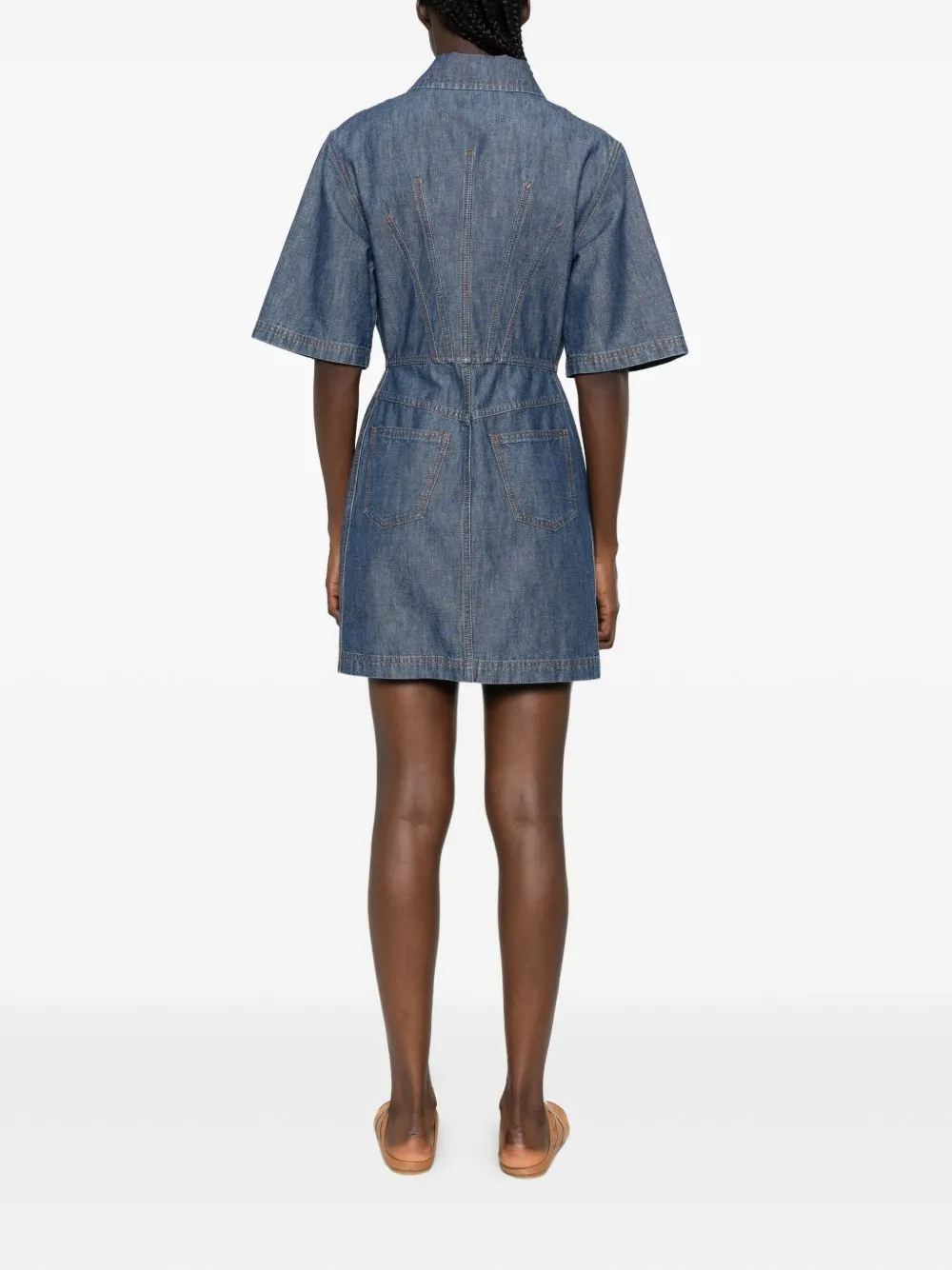 Denim Short Dress sold by Wanan Luxury product image thumbnail 4